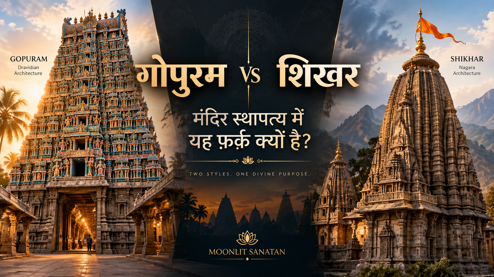 गोपुरम vs शिखर