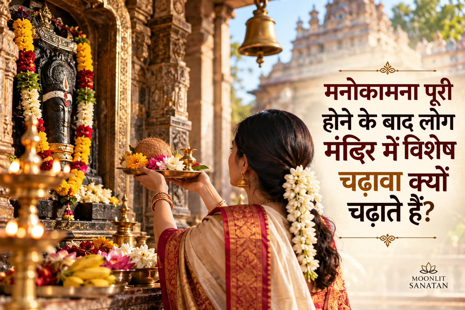 मन्नत पूरी होने पर चढ़ावा